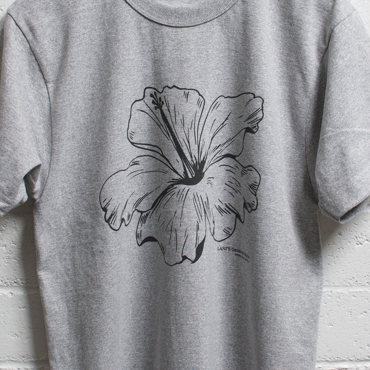 W _ (GRAY)Hibiscus Graphic T-shirt (6126002) main image 1