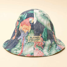Reversible Tulip Hat "Ripstop x Parrots Navy"