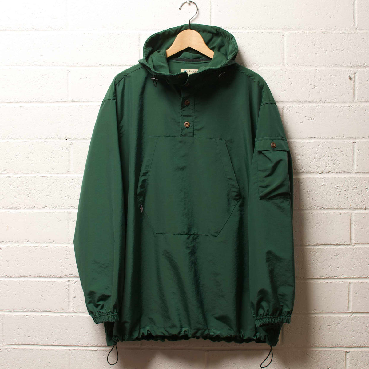 Nylon Pullover Hoodie