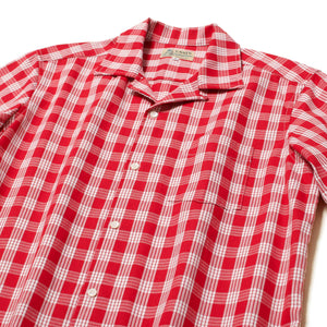 Palaka Open-collared Shirts "Red"