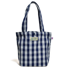 Palaka Snap Tote Bag "Navy"