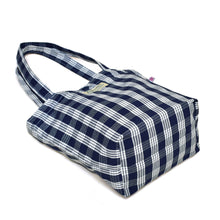 Palaka Snap Tote Bag "Navy"