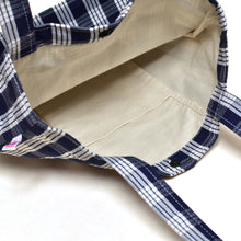 Palaka Snap Tote Bag "Navy"