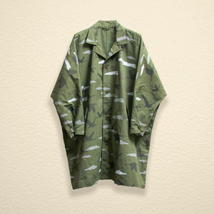 Shing02 x bango "DIGI-CRANE" OVERSIZED COAT