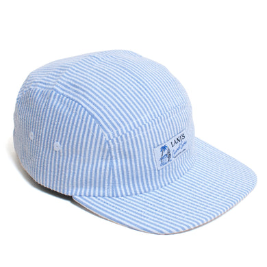 Seersucker Camp Cap 