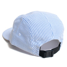 Seersucker Camp Cap "Blue"