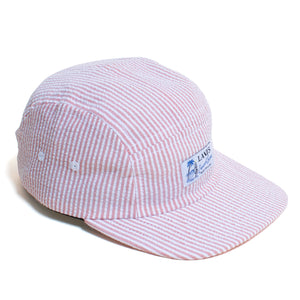 Seersucker Camp Cap "Red"