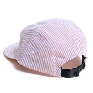 Seersucker Camp Cap "Red"