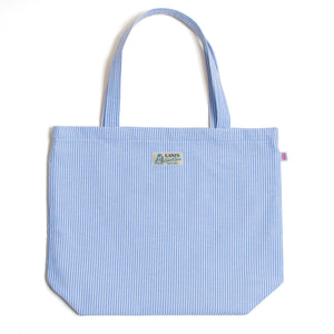 Seersucker Tote Bag "Blue"