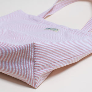Seersucker Tote Bag "Red"