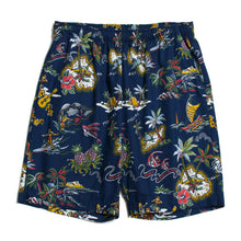 Cotton Walk Shorts "Island Map Navy"
