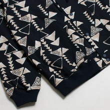 Hawaiian Barkcloth Hoodie "Kapa Black"