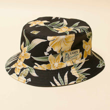 Reversible Hat "Hibiscus Black x Corduroy"