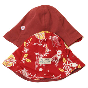 Reversible Tulip Hat "Corduroy x Moonlight Red"