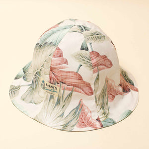 Reversible Tulip Hat "Ripstop x Leaves Natural"