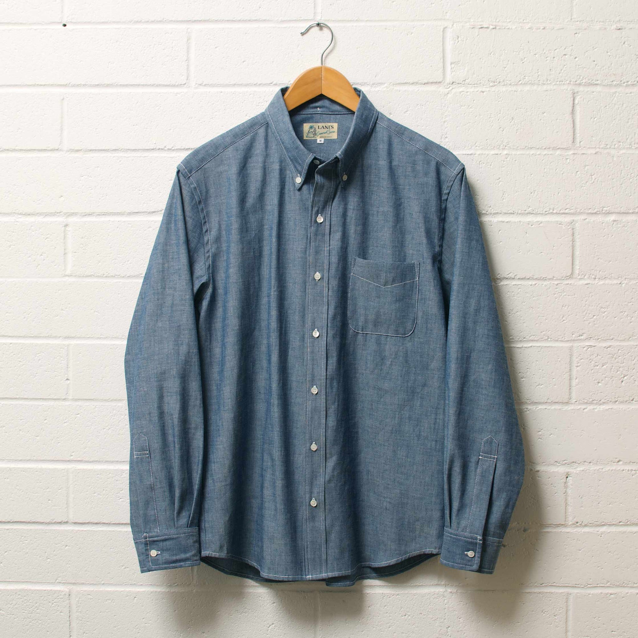 made in usa dress shirts LANI'S General Store | Long Sleeve Classic BD Shirts Chambray
