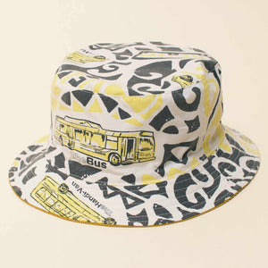 TheBus Upcycled Bucket Hat "Yellow"
