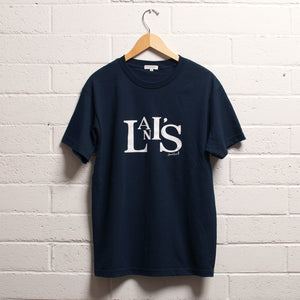 LANI'S Typographic T-Shirts "Navy"