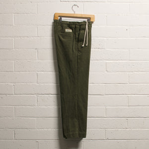 Corduroy Easy Pants "Olive"