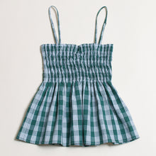 Palaka Smocked Top "Green"