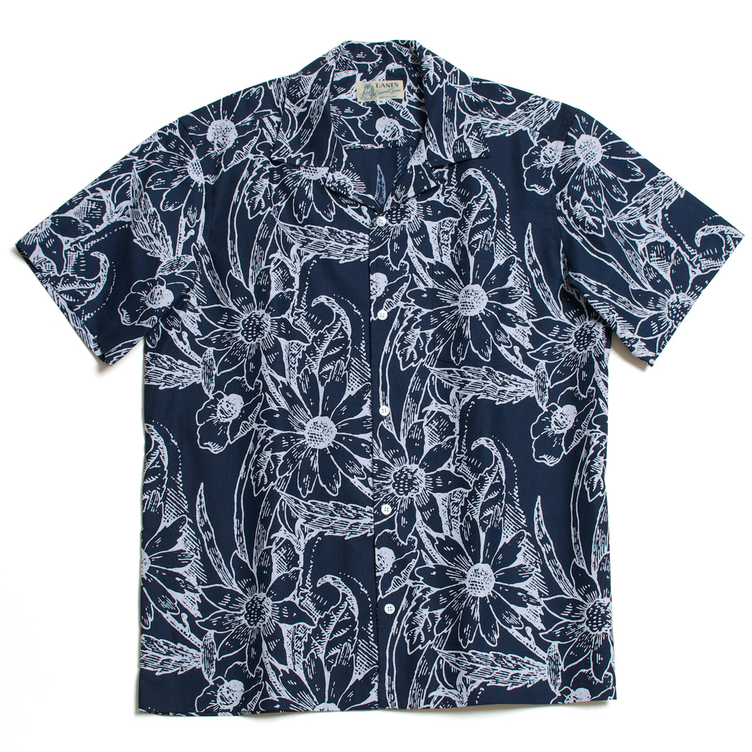 Indigo Dyed Aloha Shirt – LANI'S General Store