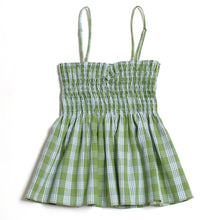 Palaka Smocked Top "Matcha"