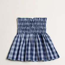 Palaka Smocked Top "Navy"