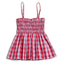 Palaka Smocked Top "Red"
