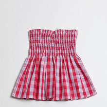 Palaka Smocked Top "Red"