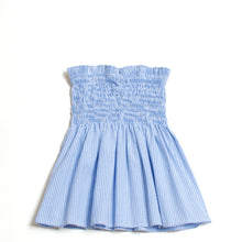 Seersucker Smocked Top "Blue"