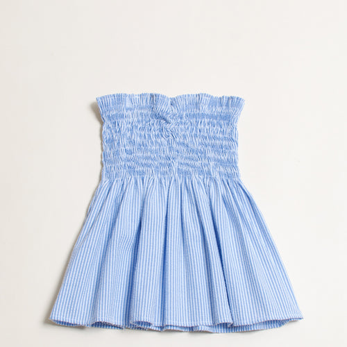 Seersucker Smocked Top 