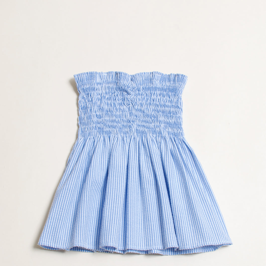 Seersucker Smocked Top 