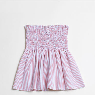 Seersucker Smocked Top 