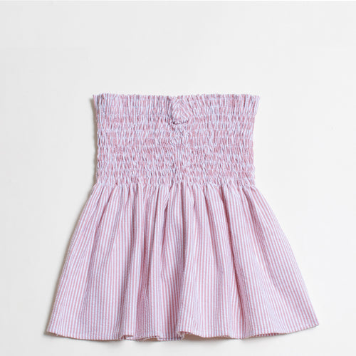 Seersucker Smocked Top 