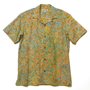 Batik Shirts "Leaves Beige"