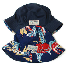 Reversible Hat "Tropical Navy x Cotton Twill"